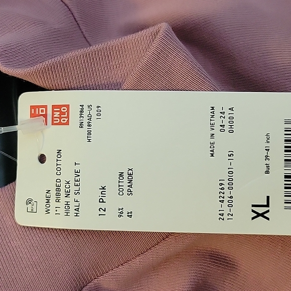 Mock Turtleneck Rose Color - Picture 6 of 7